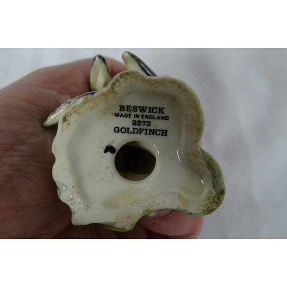 Beswick Ware Pig Promenade Band Michael PP6 Bass Drum & Goldfinch Bird Figurine - Picture 7 of 9